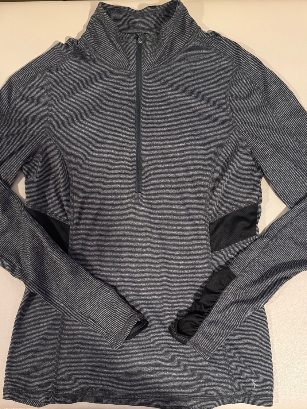 Women's Gray Quarter-Zip Performance Sweater